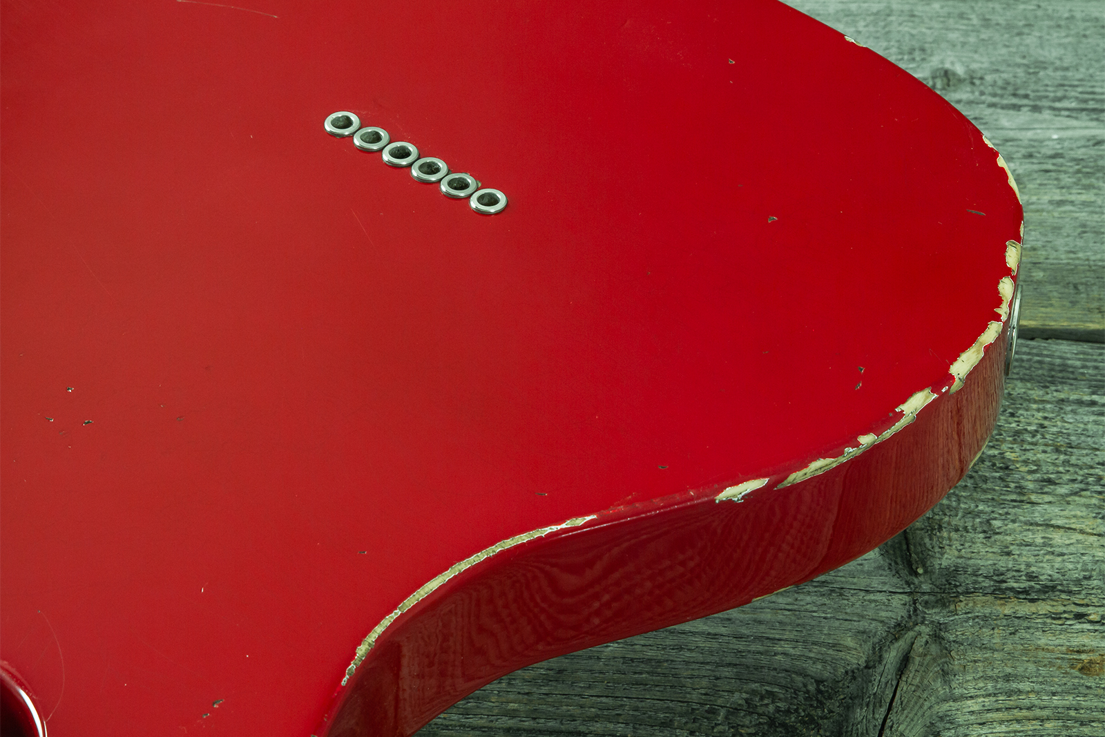 Haar Guitars Trad T Thinline 2s Lindy Fralin Rw #43661 - Aged Old Red - Tel shape electric guitar - Variation 10