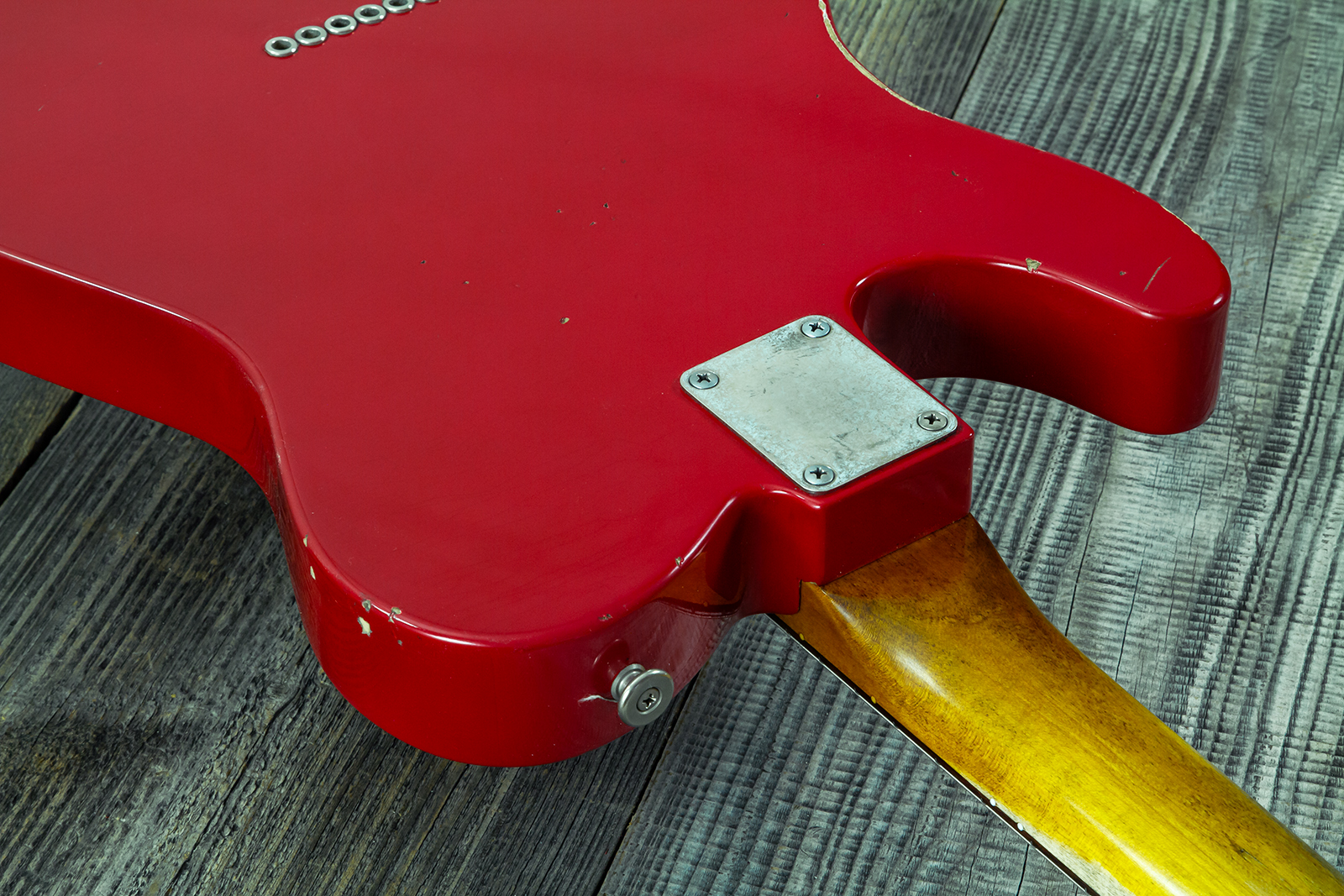 Haar Guitars Trad T Thinline 2s Lindy Fralin Rw #43661 - Aged Old Red - Tel shape electric guitar - Variation 11