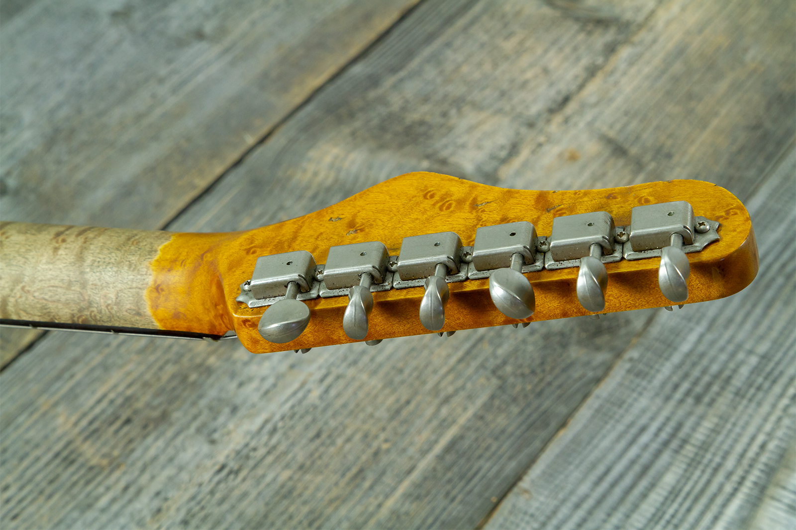 Haar Guitars Trad T Thinline 2s Lindy Fralin Rw #43673 - Aged Orange See Through - Tel shape electric guitar - Variation 13