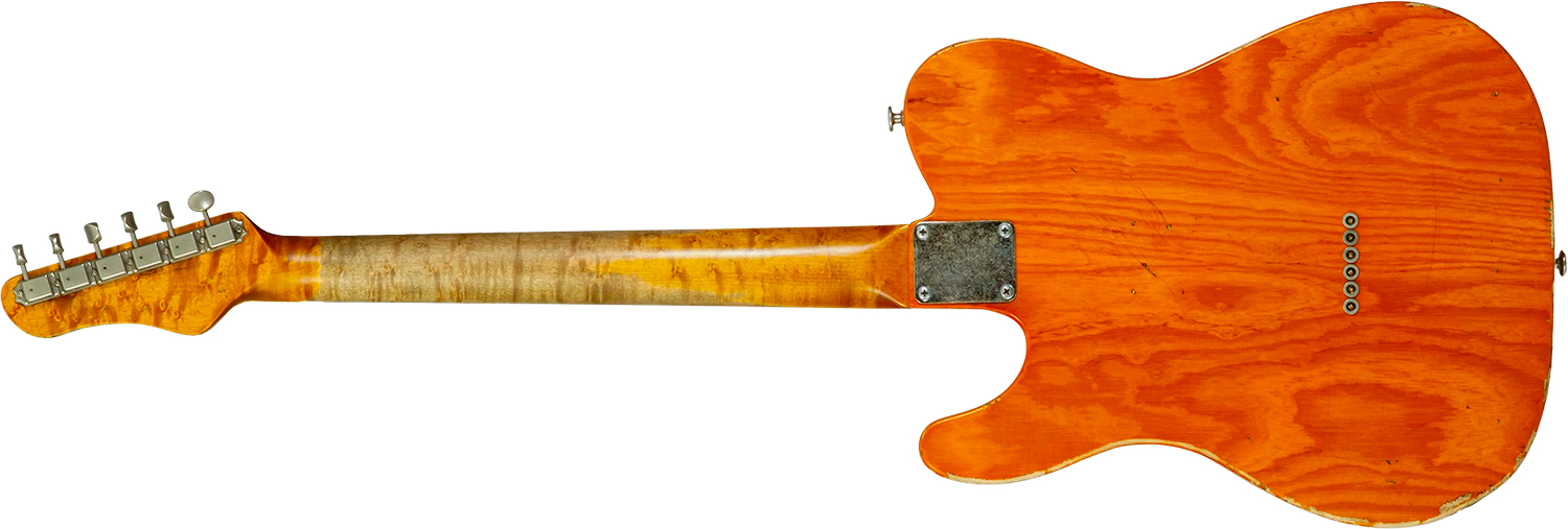 Haar Guitars Trad T Thinline 2s Lindy Fralin Rw #43673 - Aged Orange See Through - Tel shape electric guitar - Variation 8