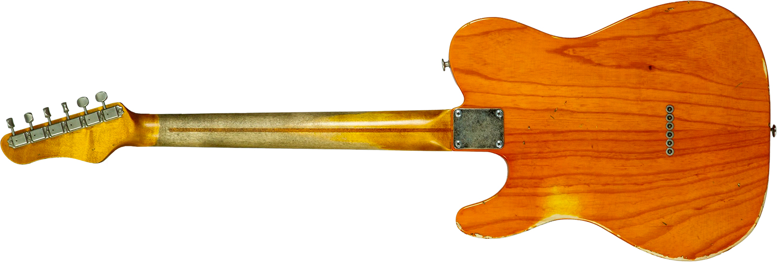 Haar Guitars Trad T Thinline Sh Tv Jones / Lindy Fralin Mn #43674 - Aged Orange See Through - Tel shape electric guitar - Variation 1