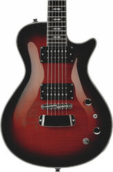 Single cut electric guitar Hagstrom Ultra Swede - Burgundy burst