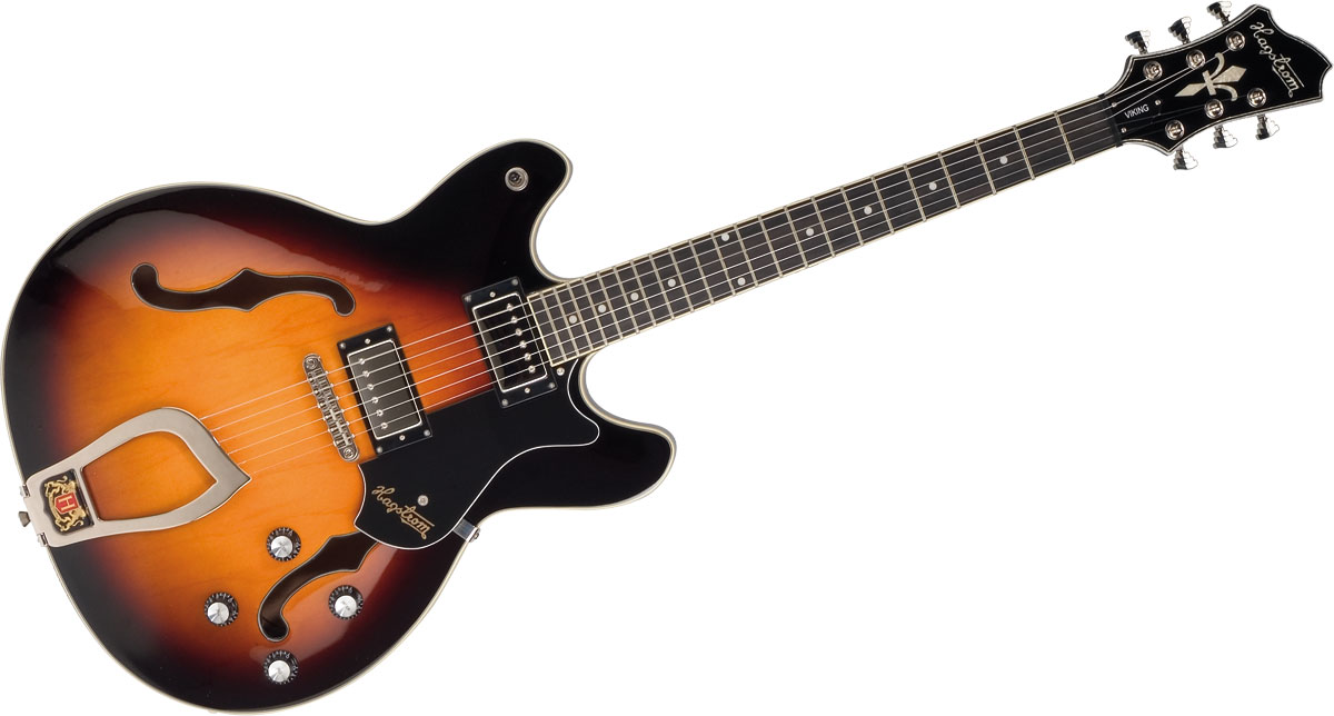 Hagstrom Viking - Tobacco Sunburst - Semi-hollow electric guitar - Variation 1