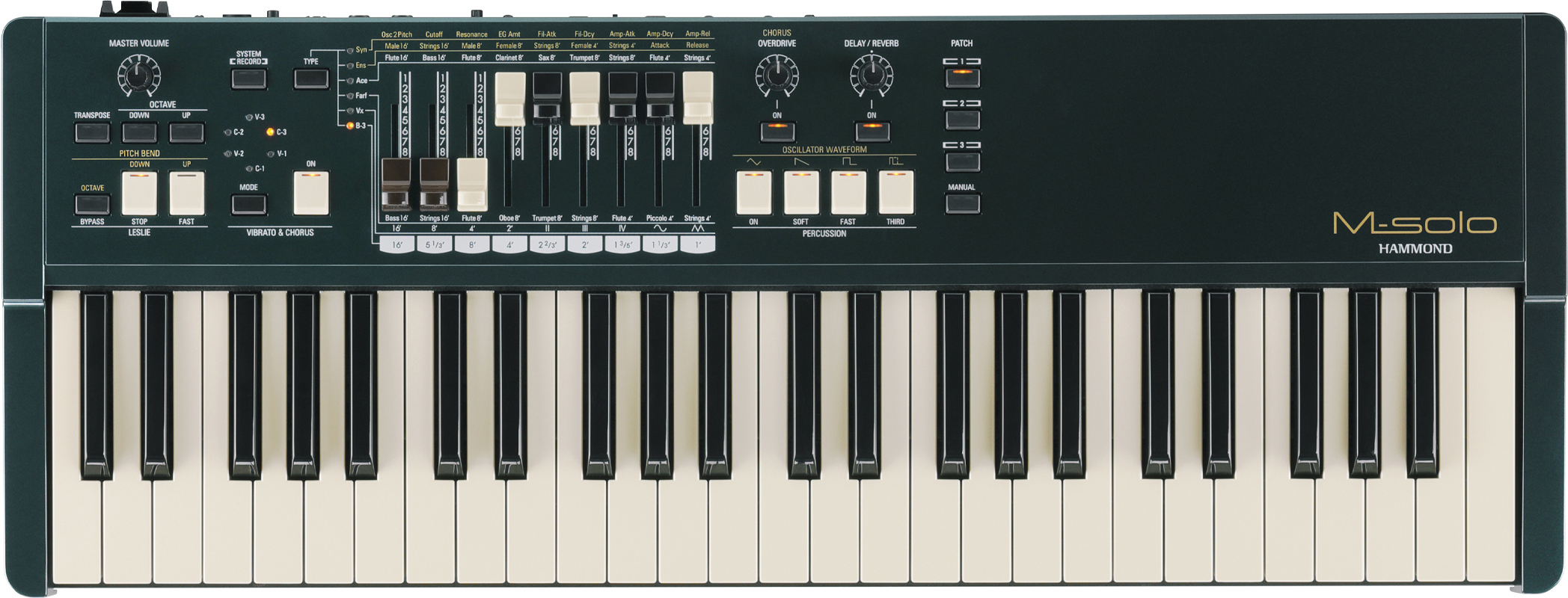 Hammond M-solo British Racing Green - Synthesizer - Main picture