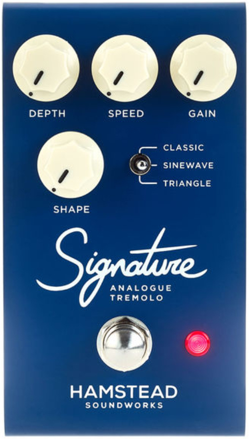 Hamstead Soundworks Signature Analogue Tremolo - Modulation, chorus, flanger, phaser & tremolo effect pedal - Main picture