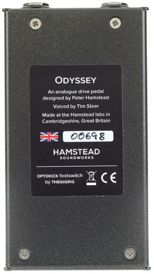 Hamstead Soundworks Odyssey Intergalactic Driver - Overdrive, distortion & fuzz effect pedal - Variation 3
