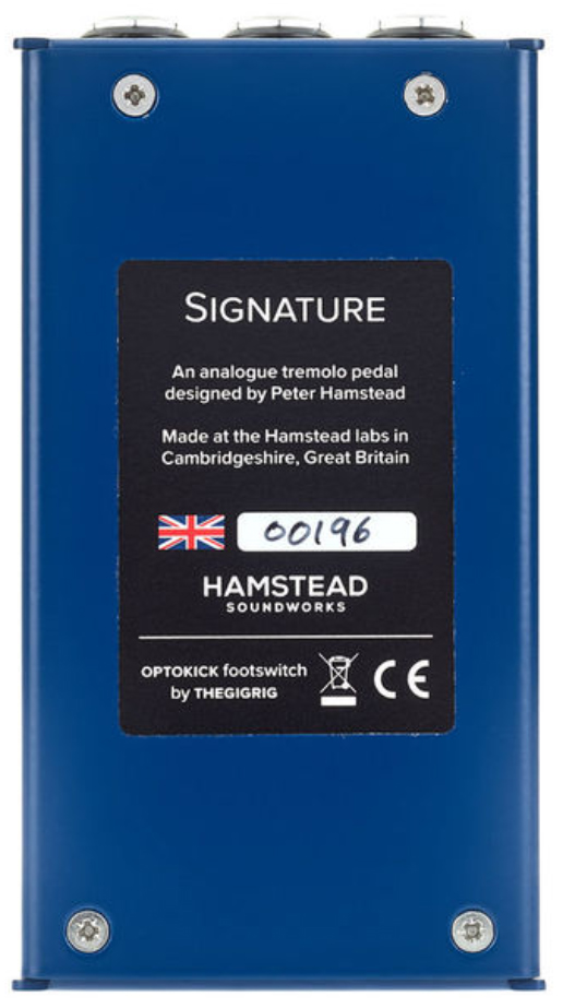 Hamstead Soundworks Signature Analogue Tremolo - Modulation, chorus, flanger, phaser & tremolo effect pedal - Variation 4