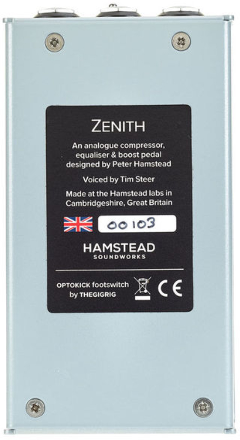 Hamstead Soundworks Zenith Amplitude Controller - Compressor, sustain & noise gate effect pedal - Variation 4