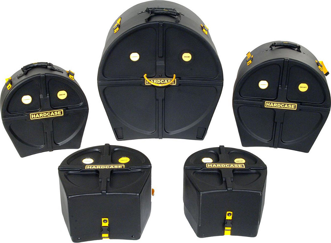 Hardcase Pre-packed Standard Set Hn14s, 12t, 13t, 16ft, 22b - Drum case - Main picture
