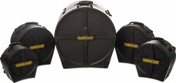 Drum case Hardcase Hardcase Fusion 22 - 5 PCS - GC22 T10 T12 FT14 CC
