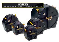 Hardcase Pre-packed Standard Set Hn14s, 12t, 13t, 16ft, 22b - Drum case - Variation 1