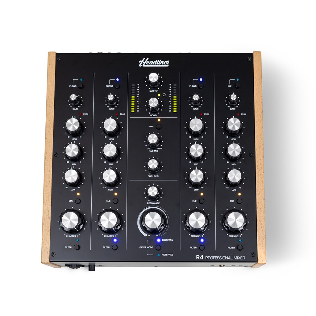 Headliner R4 4-channel Rotary Dj-mixer Hl90120 - DJ mixer - Variation 4