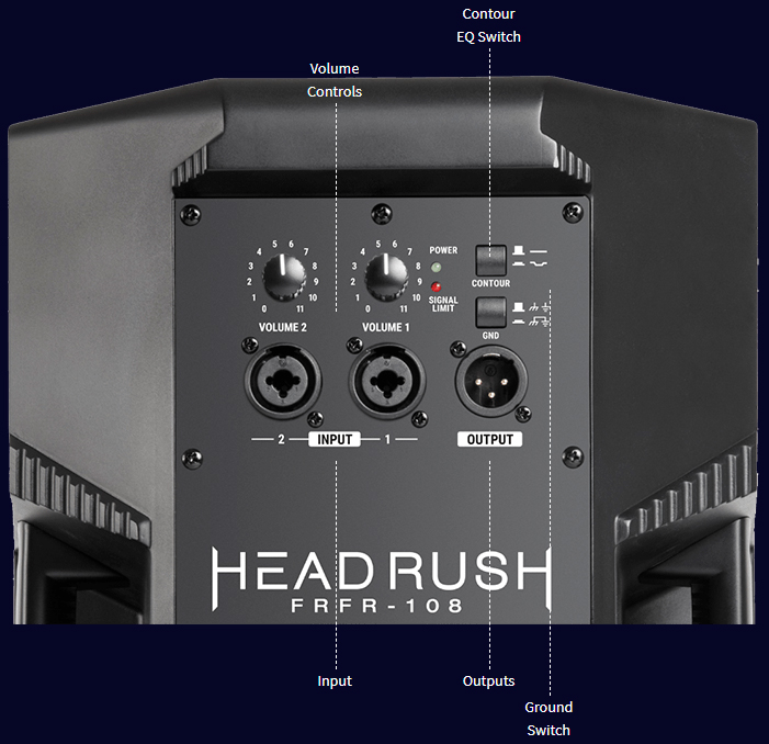 Headrush Frfr 108 Powered Guitar Cabinet Electric Guitar Amp Cabinet