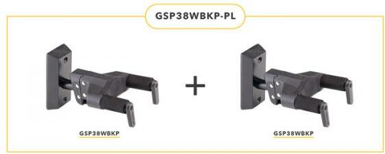 Hercules Stand Gsp38wbkp-pl 2 Supports Muraux - Stand for guitar & bass - Main picture