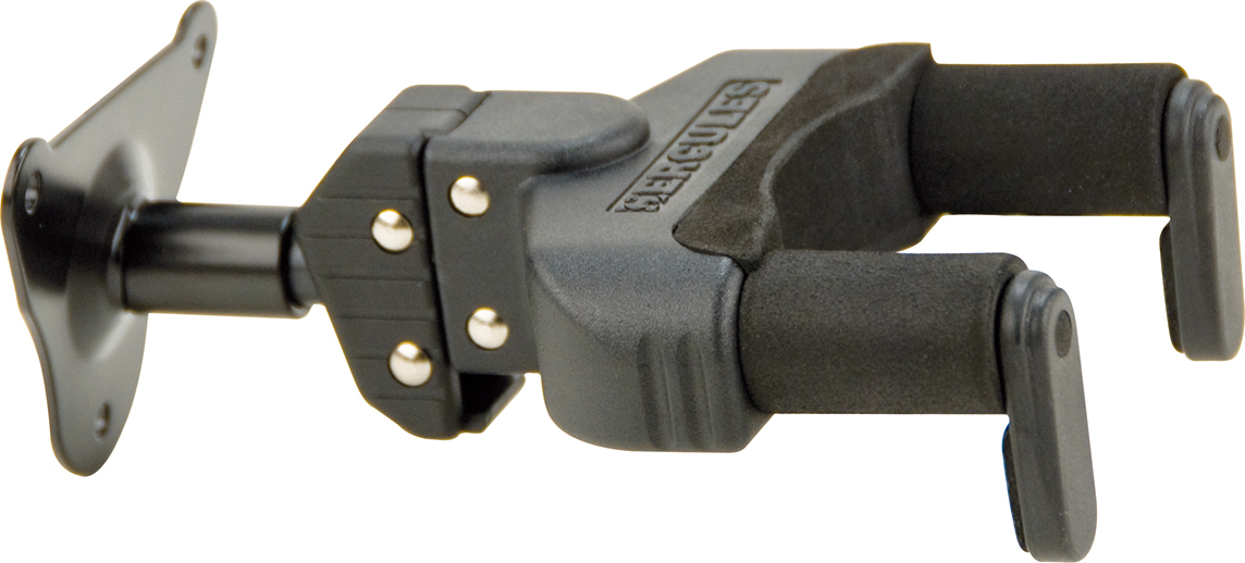 Hercules Stand Gsp39wb Guitar Wall Hanger Bras Court Embase Metal 3 Vis - Stand for guitar & bass - Main picture