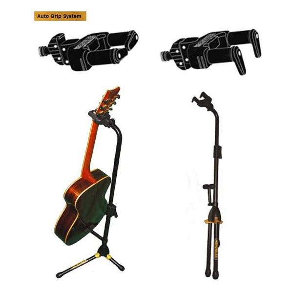 Hercules Stand Gs412b Floor Autogrip Guitare Ou Basse Avec Barre De Soutien - Stand for guitar & bass - Variation 1