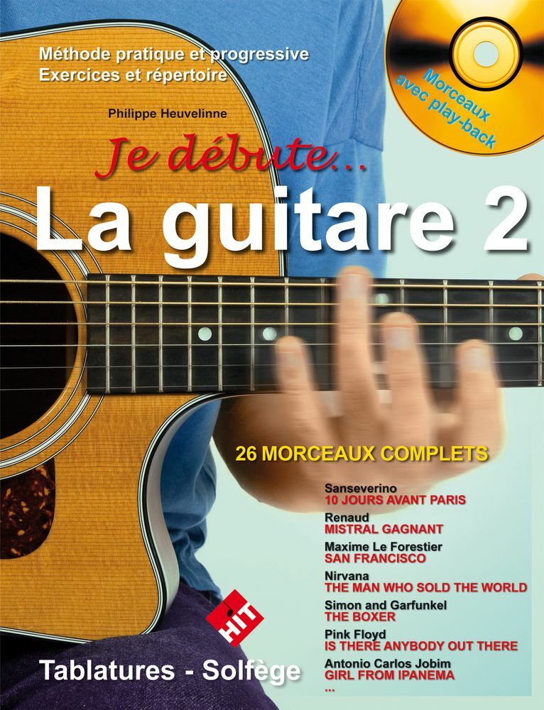Hit Diffusion Je Debute La Guitare Avec Cd Vol 2 - Book & score for acoustic guitar - Main picture