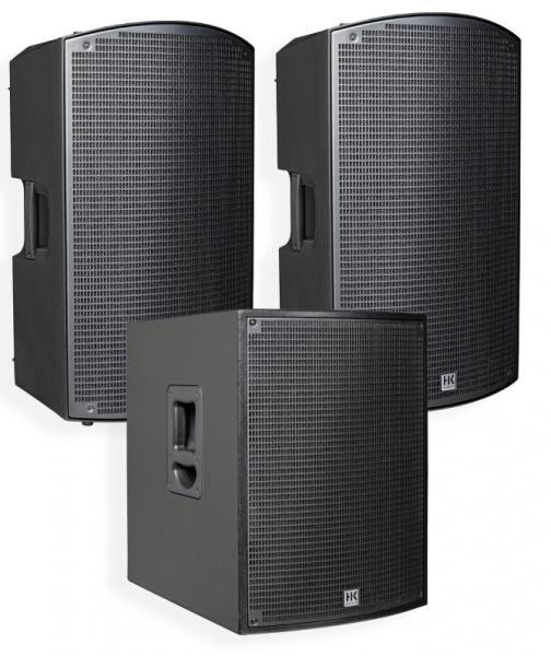 Hk audio 2 x Sonar 115XI + Sonar 115 SUB D Complete pa system