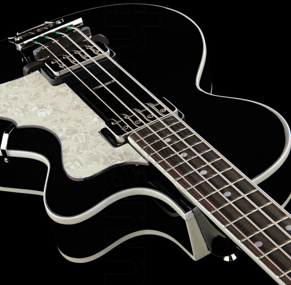 Hofner Club Bass Ct Cw - Black - Semi & hollow-body electric bass - Variation 3