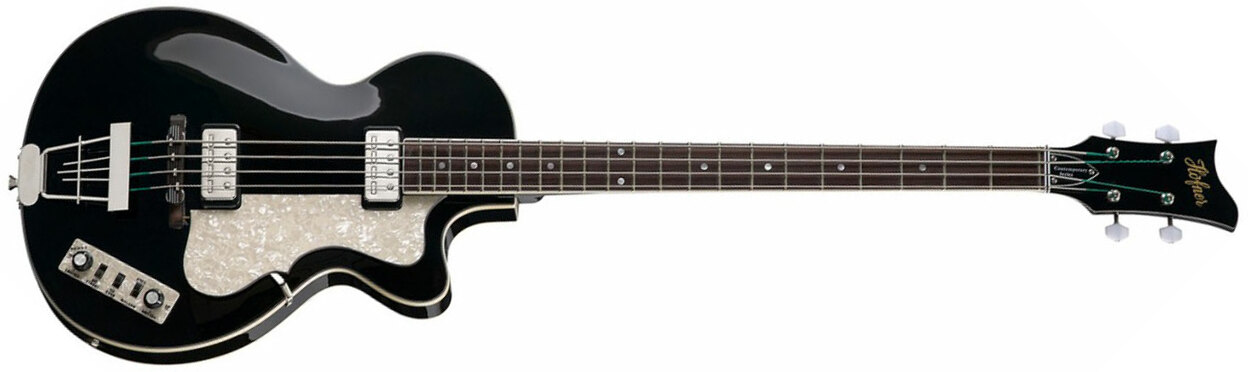 Hofner Club Bass Ct Cw - Black - Semi & hollow-body electric bass - Main picture