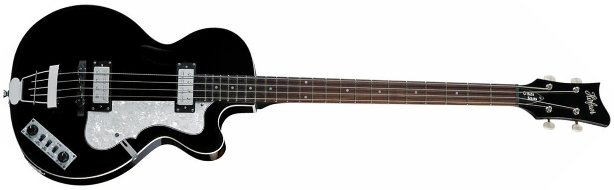 Hofner Club Bass Ignition Cw - Black - Semi & hollow-body electric bass - Main picture