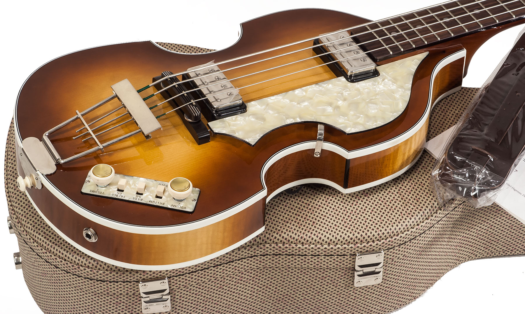 Hofner Violin Bass Mersey H500/1-62-0 - Vintage Sunburst - Semi & hollow-body electric bass - Variation 2