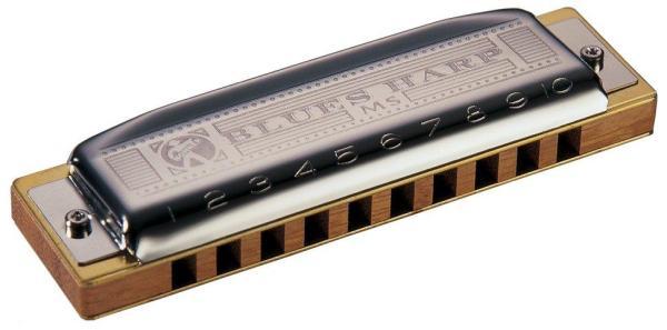 Chromatic harmonica Hohner MS Blues Harp - en La
