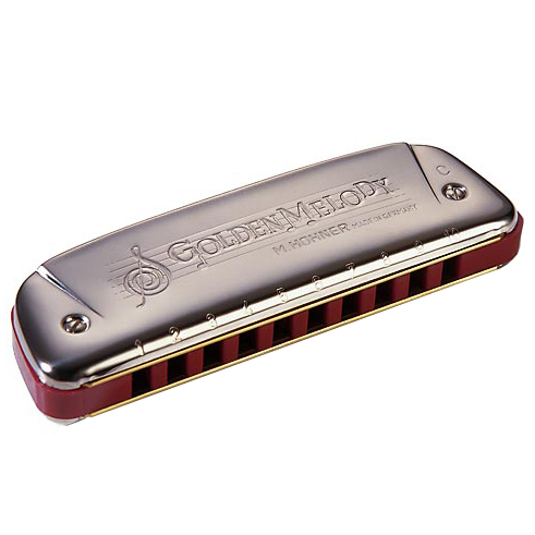 Hohner 542/20 Harmo Golden Melody Arg E - Chromatic Harmonica - Variation 1