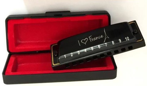 Hohner 559/20 Souvenir I Love France - Chromatic Harmonica - Variation 2