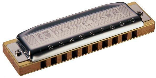 Chromatic harmonica Hohner MS Blues Harp - en Re