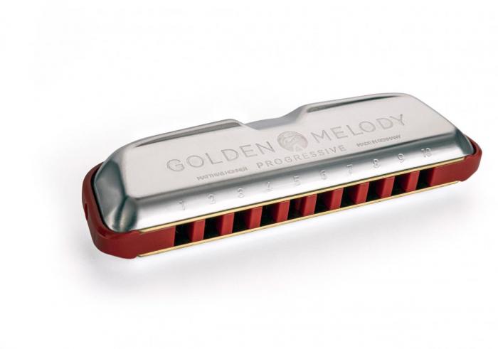 Chromatic harmonica Hohner 544/20 Golden Melody Progressive C
