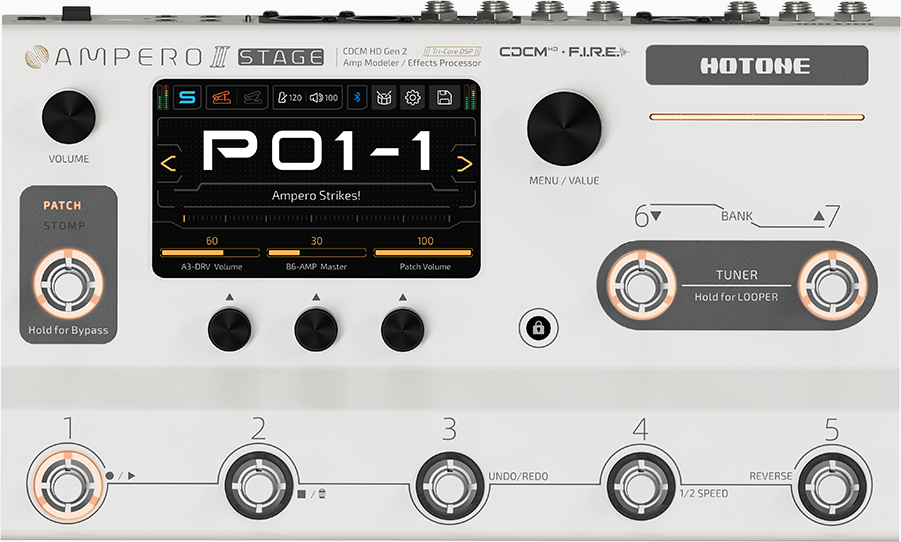 Hotone Mp-380 Ampero Ii Stage - Guitar amp modeling simulation - Main picture