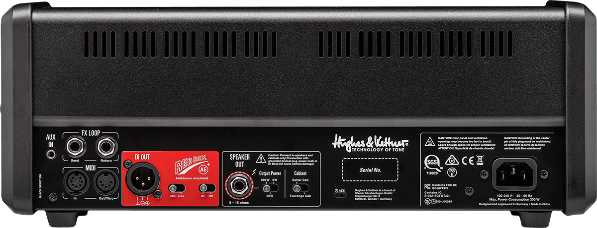 Hughes & kettner Black Spirit 200 Head Electric guitar amp head