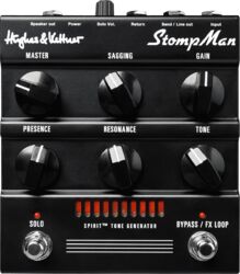 Electric guitar preamp in rack Hughes & kettner Stompman