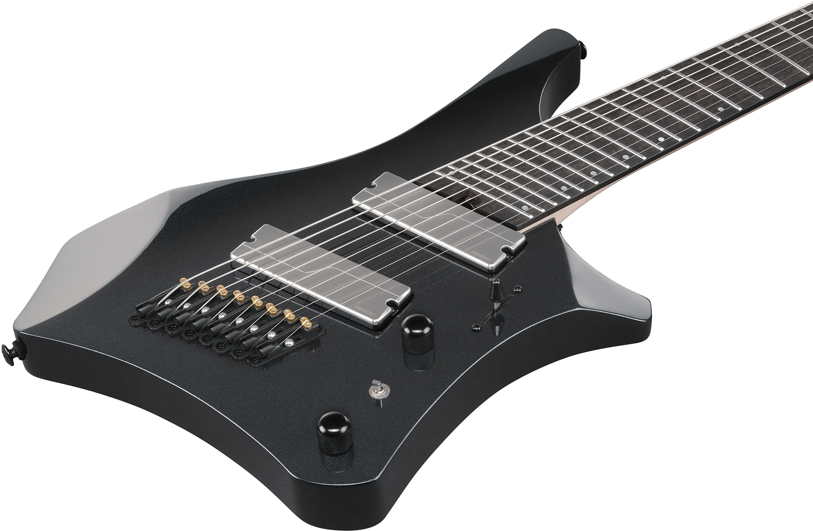 Ibanez A528 Ipt Alpha 8c Multiscale 2h Fishman Fluence Eb - Iron Pewter - Metal electric guitar - Variation 2