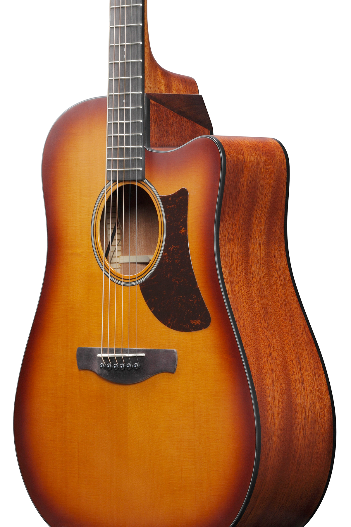 Ibanez Aad50ce Lbs Advanced Dreadnought Cw Epicea Sapele Pur - Light Brown Sunburst Low Gloss - Electro acoustic guitar - Variation 2