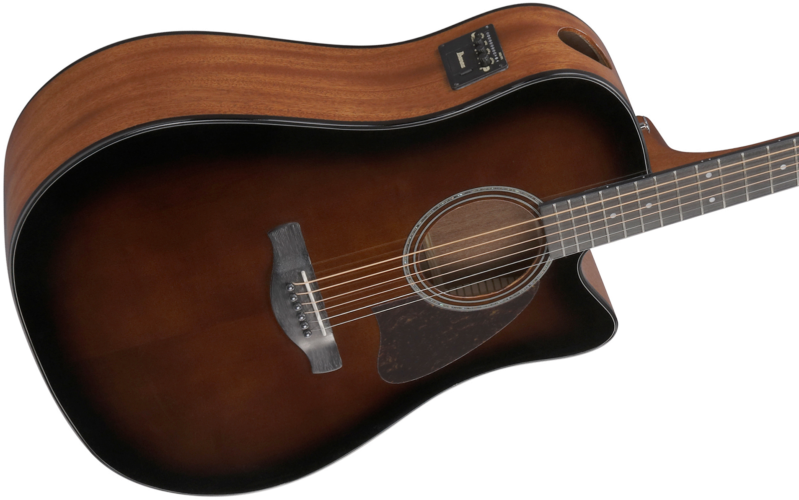 Ibanez Aad51ce Dvs Advanced Dreadnought Cw Epicea Sapele Pur - Dark Violin Sunburst - Folk guitar - Variation 2