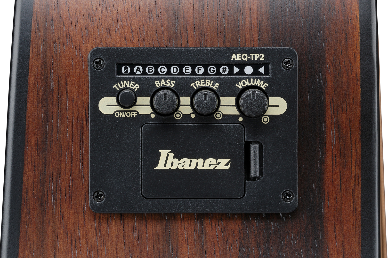 Ibanez Aad70ce Tbn Advanced Dreadnought Cw Epicea Ebene Pur - Transparent Charcoal Burst - Folk guitar - Variation 7