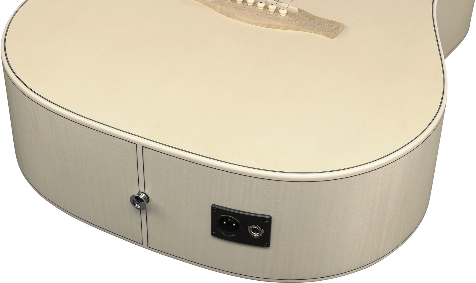 Ibanez Aad77m1e Oaw Advanced Dreadnought Cw Epicea Erable Mn - Open Pore Antique White - Folk guitar - Variation 4