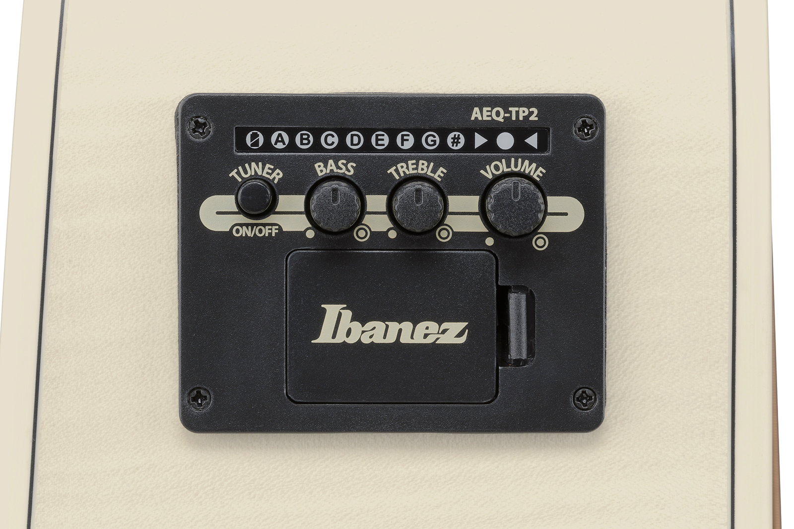 Ibanez Aad77m1e Oaw Advanced Dreadnought Cw Epicea Erable Mn - Open Pore Antique White - Folk guitar - Variation 7