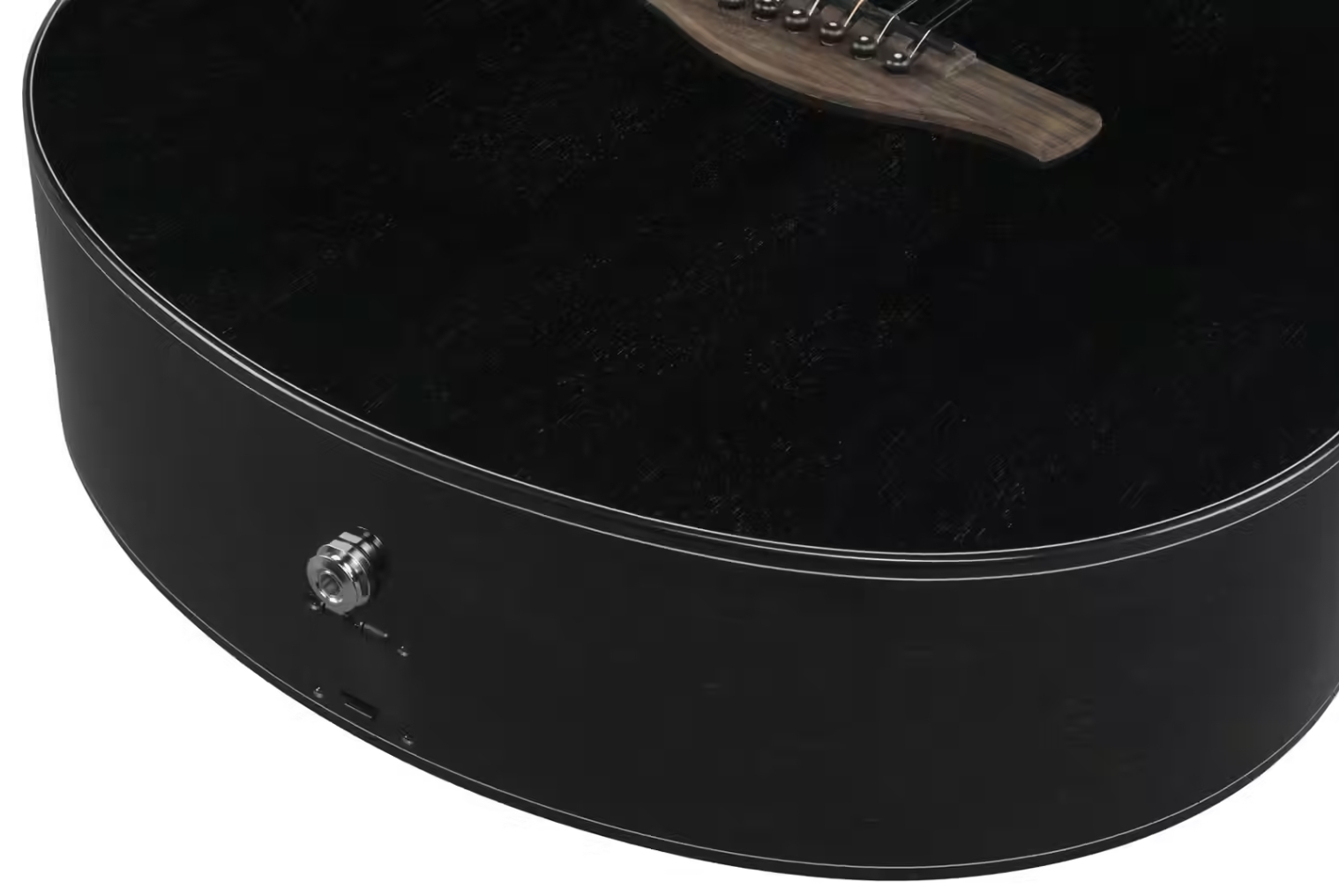 Ibanez Aam340ce Rub Advanced Auditorium Cw Tout Acajou Rw - Rustic Black - Folk guitar - Variation 4