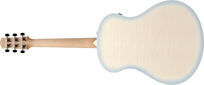 Ibanez Aam370m2e Aib Advanced Auditorium Epicea Erable Mn - Transparent Antique White Ice Blue Open Pore - Folk guitar - Variation 1