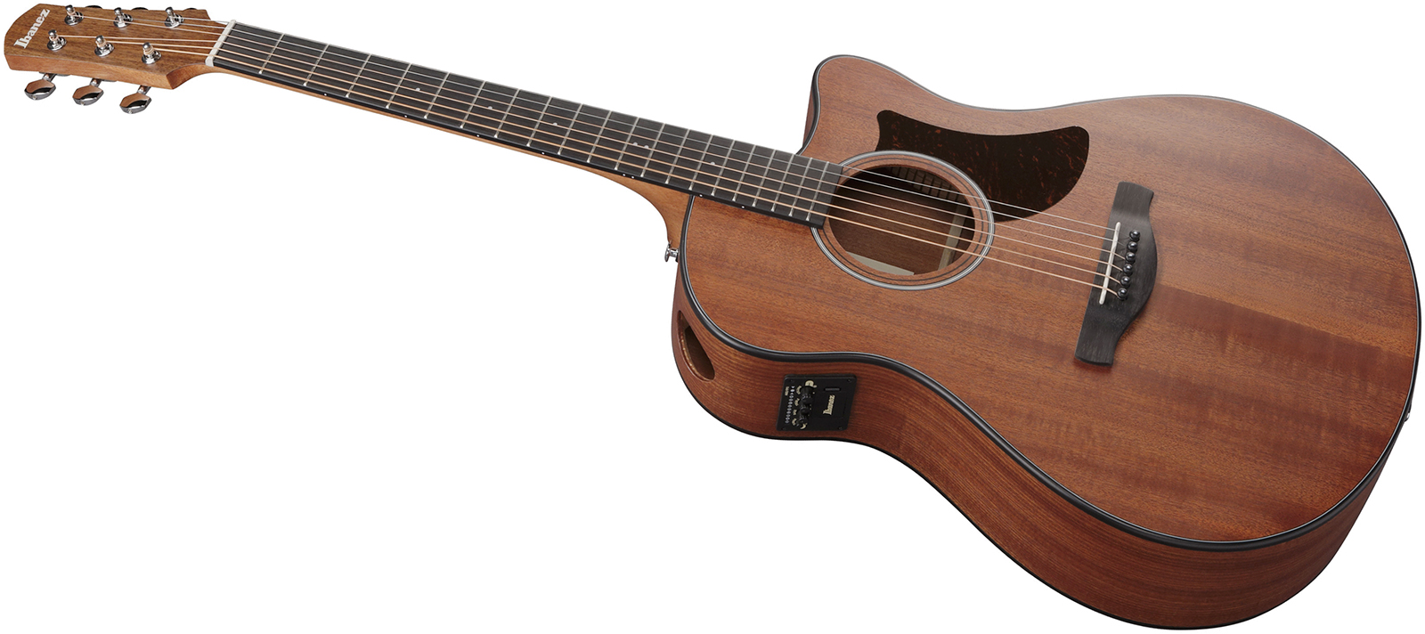 Ibanez Aam54ce Opn Auditorium Cw Tout Sapele Pur - Open Pore Natural - Folk guitar - Variation 2