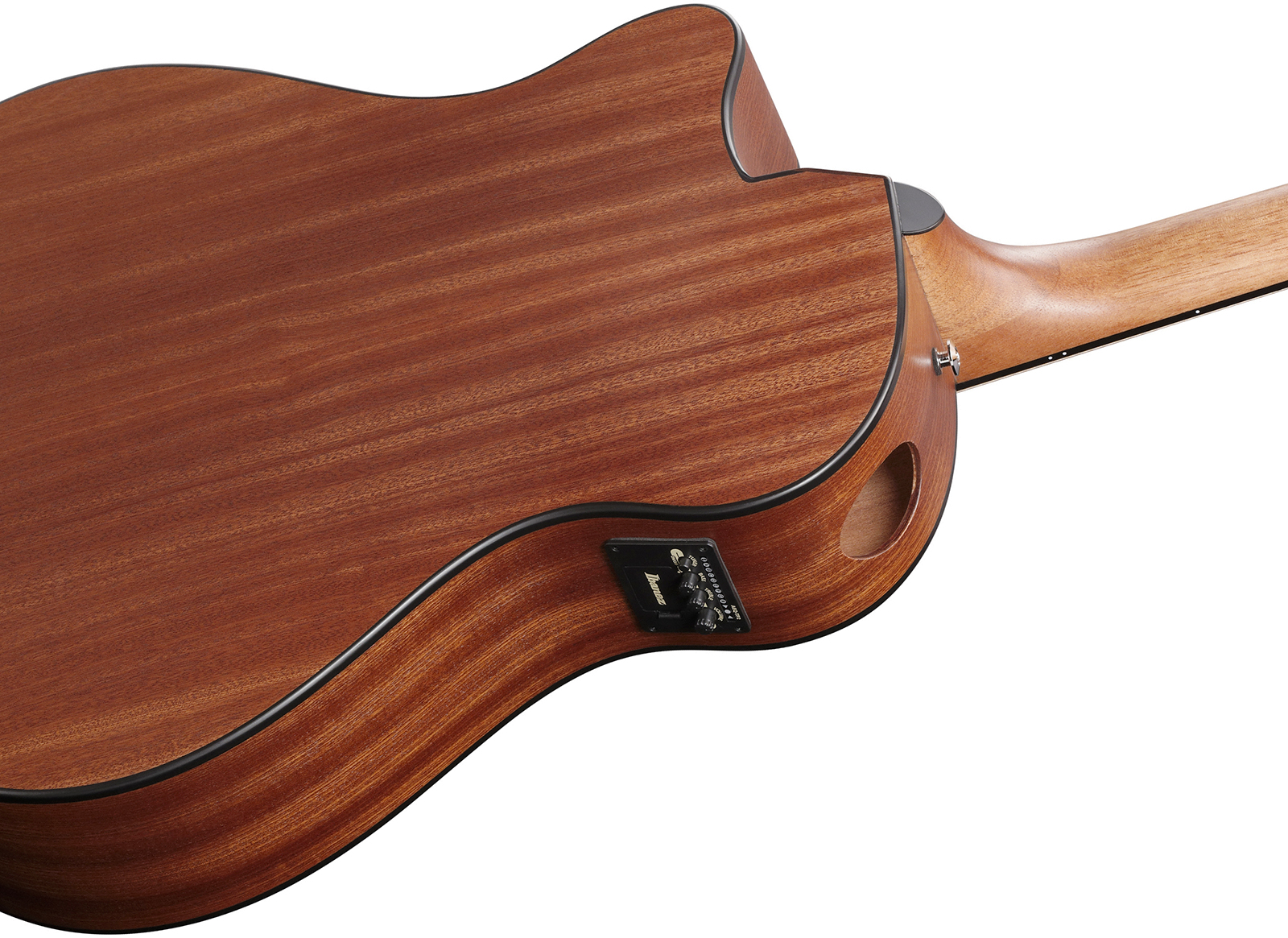 Ibanez Aam54ce Opn Auditorium Cw Tout Sapele Pur - Open Pore Natural - Folk guitar - Variation 5