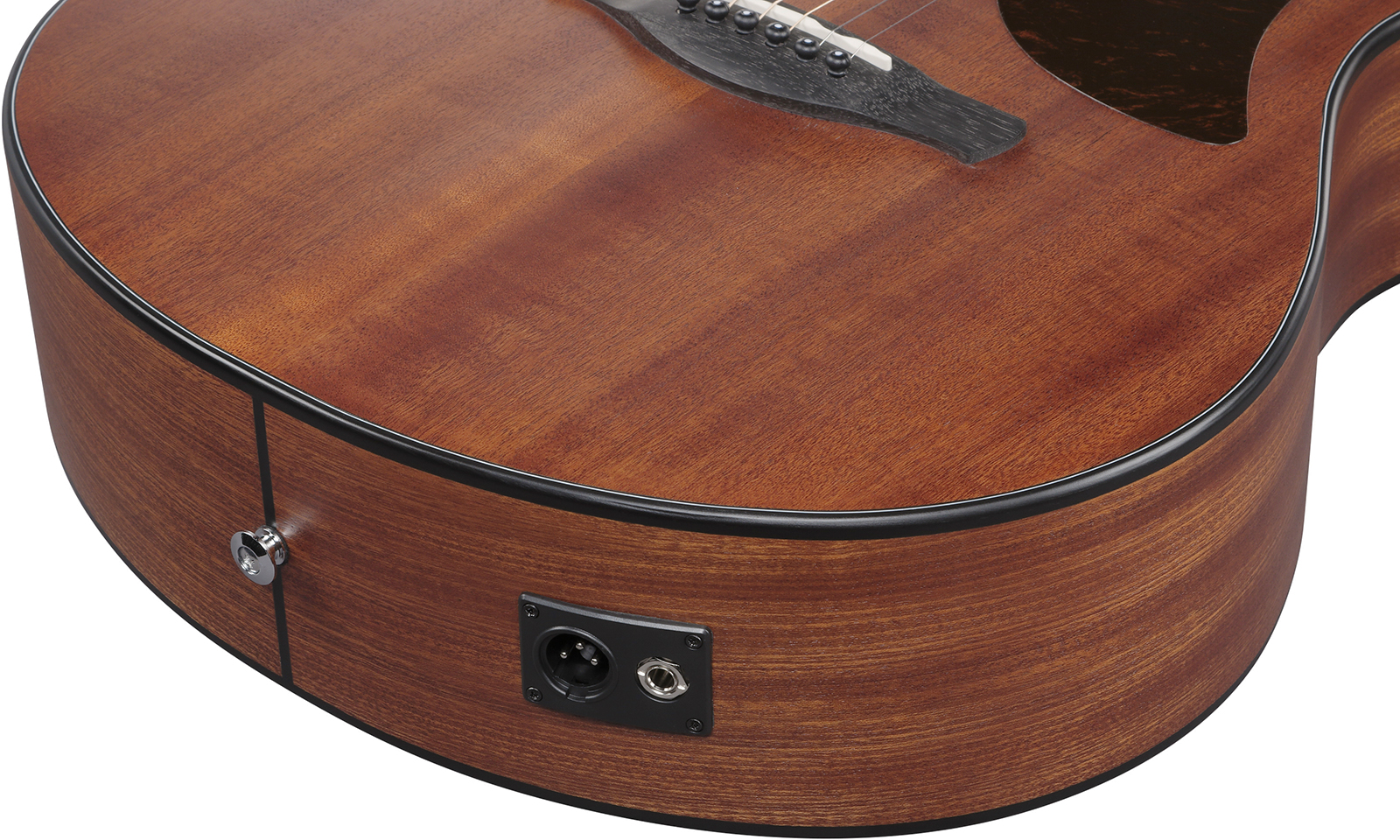 Ibanez Aam54ce Opn Auditorium Cw Tout Sapele Pur - Open Pore Natural - Folk guitar - Variation 6