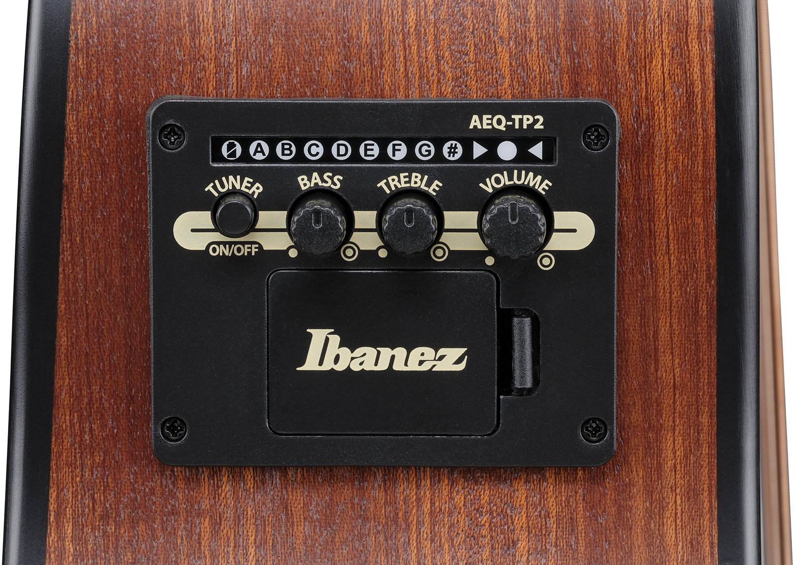 Ibanez Aam54ce Opn Auditorium Cw Tout Sapele Pur - Open Pore Natural - Folk guitar - Variation 8