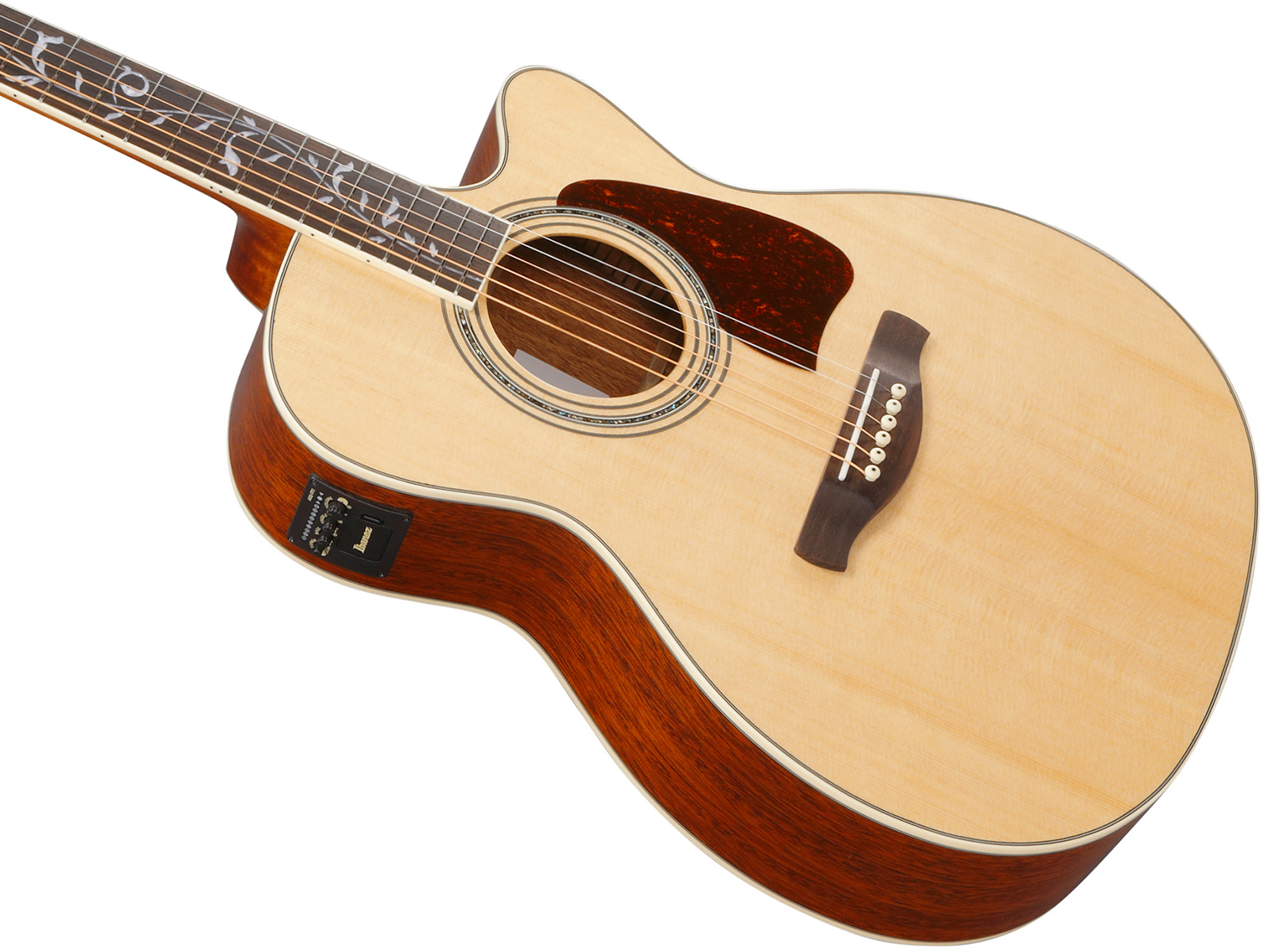 Ibanez Ac390ce Nt Artwood Concert Cw Epicea Acajou Rw - Natural - Folk guitar - Variation 1