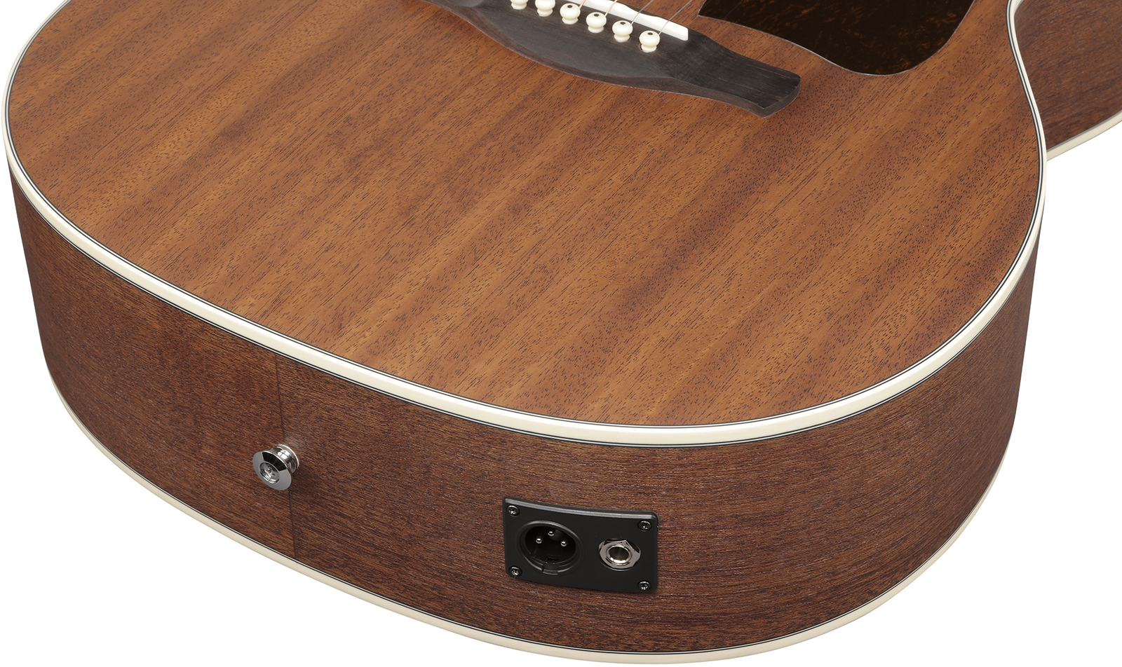 Ibanez Ac390mhe Opn Artwood Concert Tout Acajou Rw - Open Pore Natural - Folk guitar - Variation 4