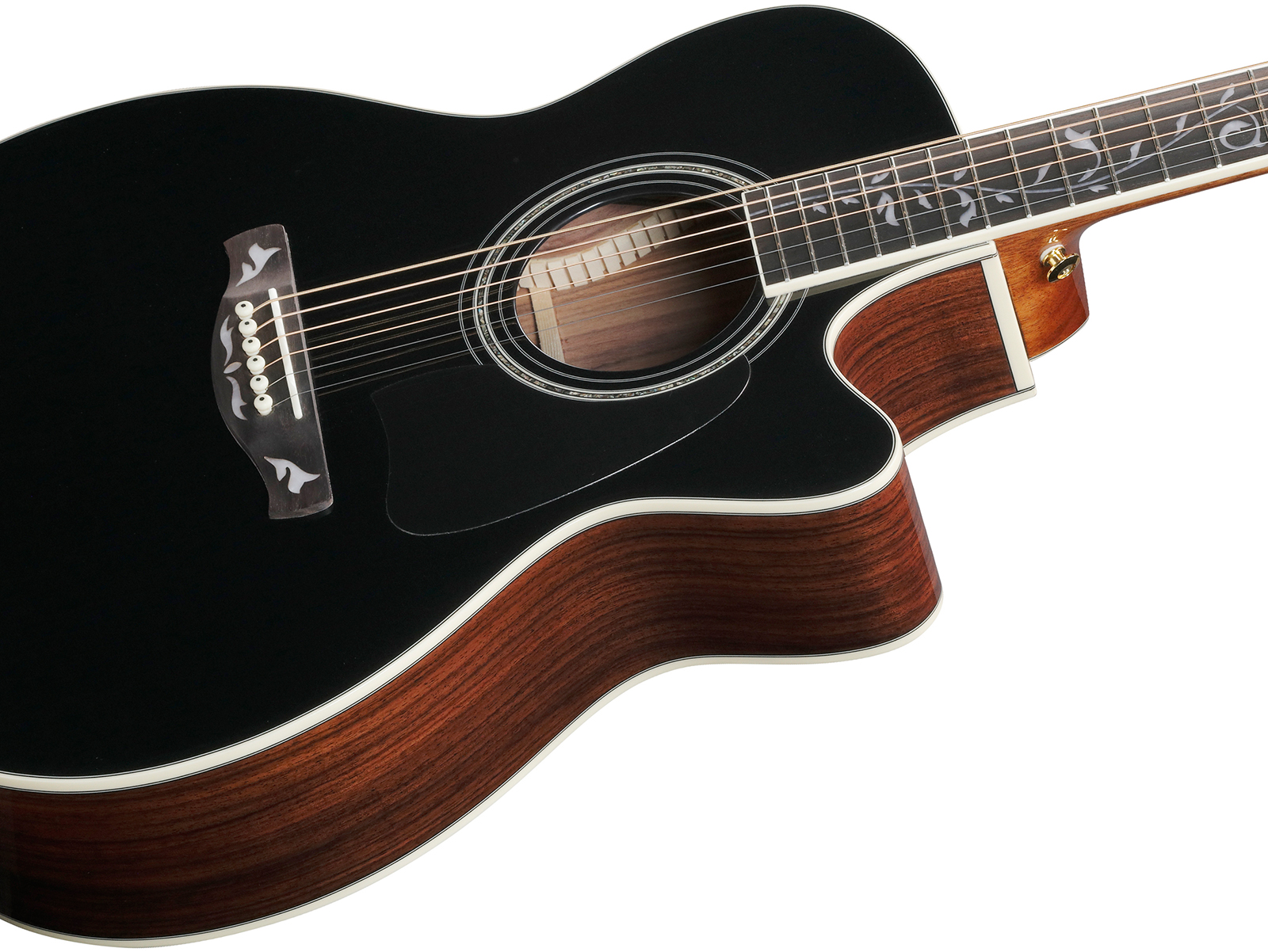 Ibanez Ac391rce Bkh Artwood Grand Concert Cw Shsc Epicea Palissandre Rw - Black Top - Folk guitar - Variation 2