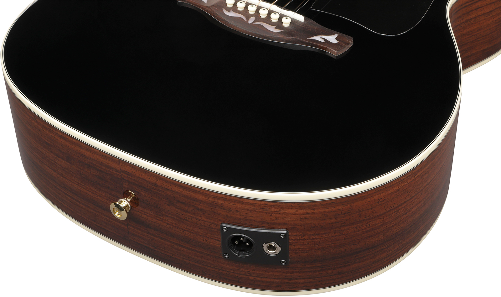 Ibanez Ac391rce Bkh Artwood Grand Concert Cw Shsc Epicea Palissandre Rw - Black Top - Folk guitar - Variation 5